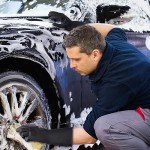 Reusable Rubber Dishwashing Gloves - 4 Pairs, Black