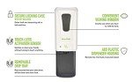 Alpine Touchless Hand Sanitizer Dispenser with Drip Tray