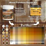 Wood Furniture Repair Kit with Touch Up Putty