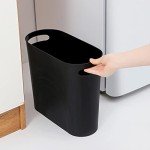 Slim Plastic Trash Can - 3.5 Gallon Waste Basket