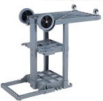 Carlisle Short Platform Janitorial Cart with Trash Bag