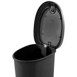 12.6 Gallon Locking Step-On Trash Can - 2-Pack