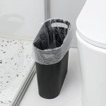 Slim Plastic Trash Can - 3.5 Gallon Waste Basket