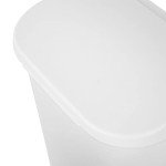 Sterilite 11.3 Gallon White Lift Top Wastebasket