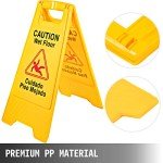 VEVOR 6 Pack Bilingual Wet Floor Signs