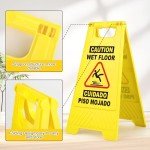 Collapsible Bilingual Wet Floor Safety Sign