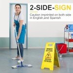 Collapsible Bilingual Wet Floor Safety Sign