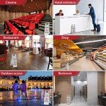 Stainless Steel Caution Wet Floor Sign - 2 Pack