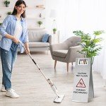 Stainless Steel Caution Wet Floor Sign - 2 Pack