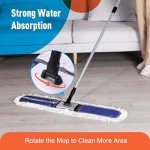 Commercial Dust Mop with Extendable Handle for Floors