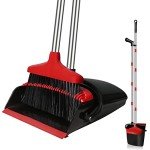 GRAREND 55" Broom and Dustpan Set - Red