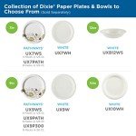 Dixie 8.5 Inch White Paper Plates, 300 Count