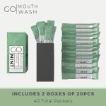 Travel Size Mouthwash Packets for Fresh Breath