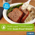 Dixie 8.5 Inch White Paper Plates, 300 Count