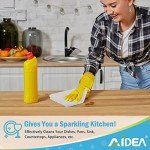 AIDEA 50-Pack Microfiber Cleaning Cloths - White