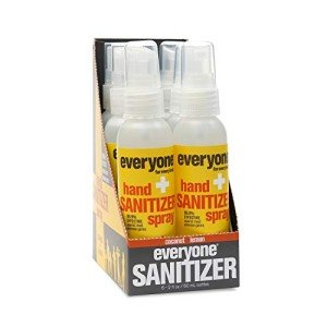 Coconut Lemon Travel Size Hand Sanitizer Spray 6-Pack