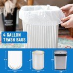 LainNeala 4 Gallon Small Trash Bags - 100 Count