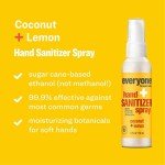 Coconut Lemon Travel Size Hand Sanitizer Spray 6-Pack