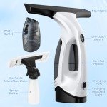 Cordless Window Vacuum and Squeegee Tool Set