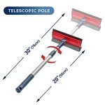 Professional 2-in-1 Window Squeegee with Extension Pole