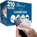Care Touch Lens Cleaning Wipes - 210 Individually Wrapped