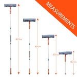 2-in-1 Professional Shower Squeegee with Extension Handle