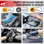 FIXSMITH Microfiber Shop Towels, 200-Pack, Grey