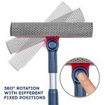 Professional 2-in-1 Window Squeegee with Extension Pole