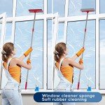 2-in-1 Window Squeegee with 55" Extension Pole