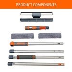 2-in-1 Professional Shower Squeegee with Extension Handle