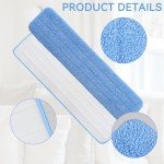 8-Pack Replacement Microfiber Pads for 24" Mops