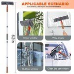 2-in-1 Professional Shower Squeegee with Extension Handle