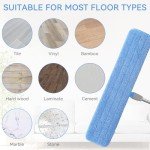 8-Pack Replacement Microfiber Pads for 24" Mops