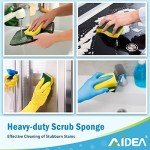 AIDEA Heavy Duty Eco-Friendly Scrub Sponge Pack