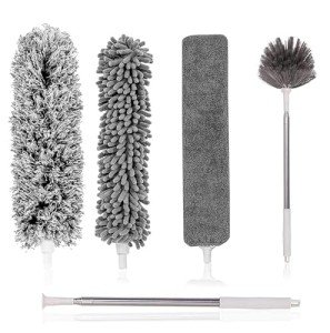 Tiumso 5-in-1 Microfiber Feather Duster Kit