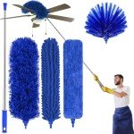 Microfiber Feather Duster Set with Extension Pole