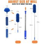 Microfiber Feather Duster Set with Extension Pole