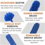 Microfiber Feather Duster Set with Extension Pole