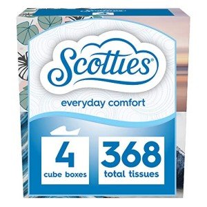 Scotties Everyday Comfort Facial Tissue Pack, 4 Boxes