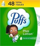 Puffs Plus Lotion Facial Tissue Box, 48 Count