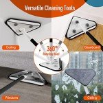 CLEANHOME Triangle Wall Mop with 10 Disposable Pads