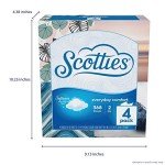 Scotties Everyday Comfort Facial Tissue Pack, 4 Boxes
