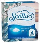 Scotties Everyday Comfort Facial Tissue Pack, 4 Boxes
