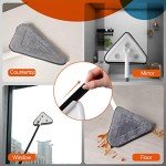 CLEANHOME Triangle Wall Mop with 10 Disposable Pads