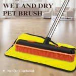 2 in 1 Rubber Broom with Long Handle