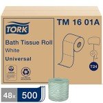 Tork Universal 2-Ply Bath Tissue Rolls, 48 Count