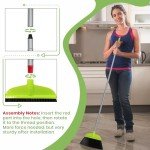 55” Green Floor Broom for Hardwood Cleaning
