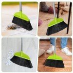 55” Green Floor Broom for Hardwood Cleaning