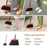 Heavy Duty Extendable Broom for Indoor/Outdoor Use