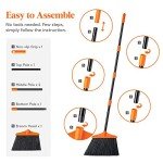 Heavy Duty Extendable Broom for Indoor/Outdoor Use